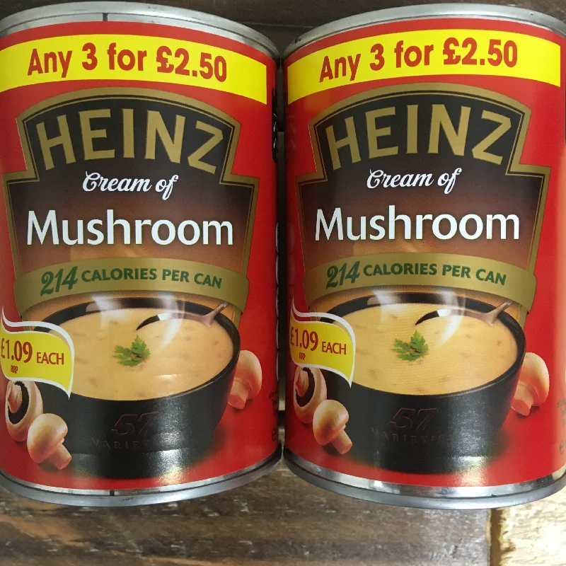 Pet Products2x Heinz Classic Cream of Mushroom Soups (2x400g)