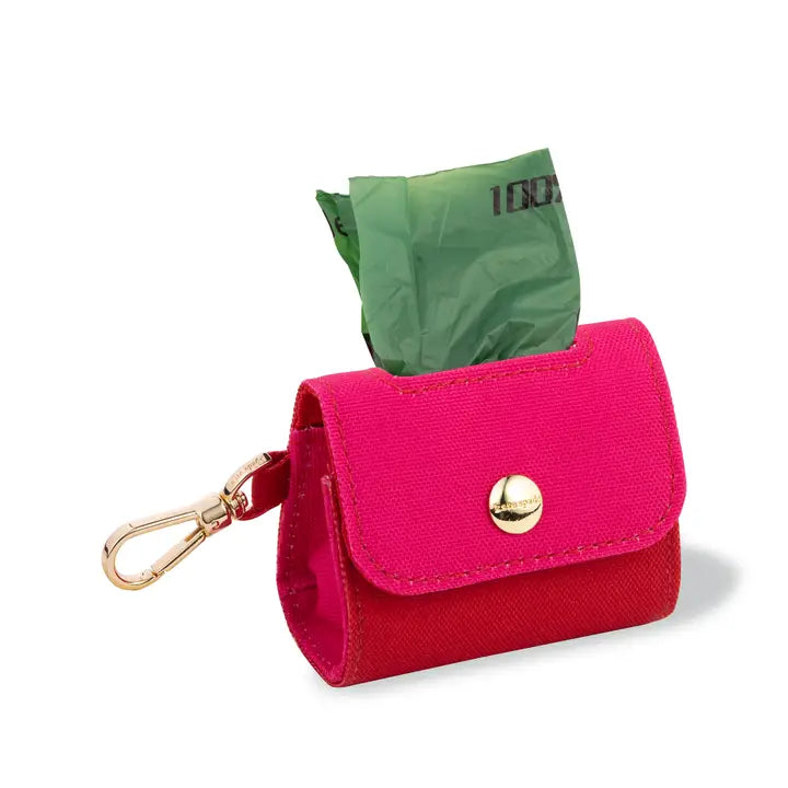 Pet anti-flea collarKate Spade Red and Pink Doggie Poop Bag