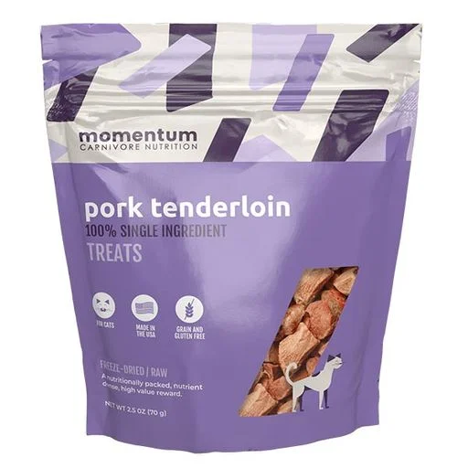 - Teething and chewing toys for puppiesMomentum Freeze Dried Pork Tenderloin CAT Treats