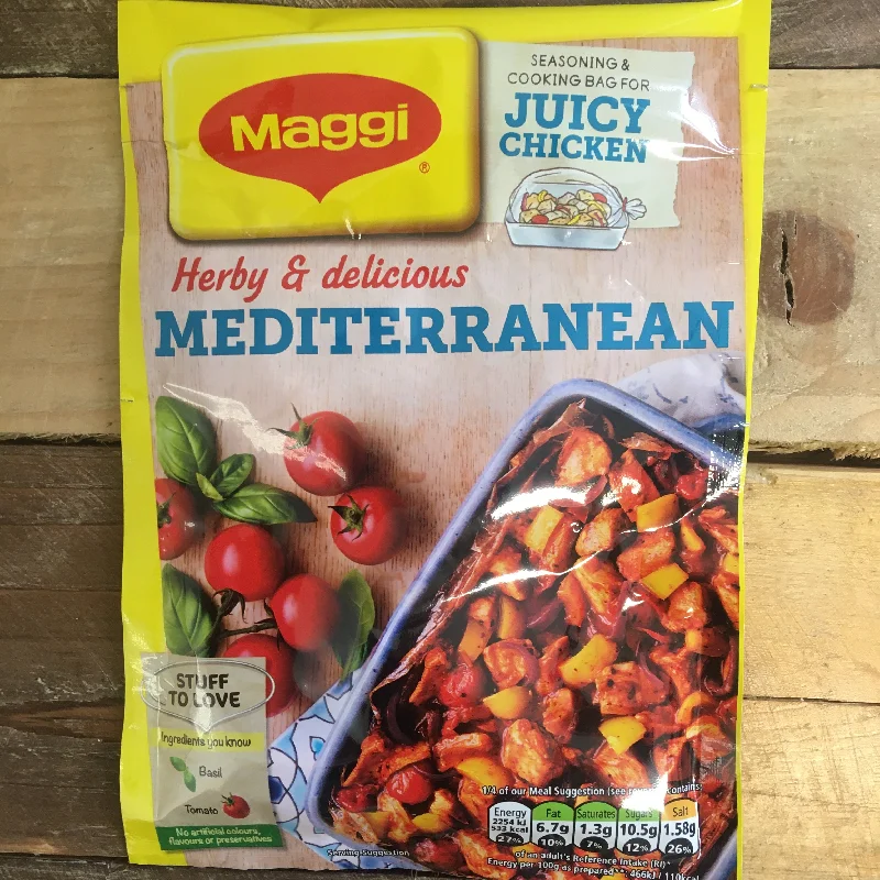 -Splash-proof food bowl AND Anti-choking slow food bowl2x Maggi So Juicy Mediterranean Recipe Mixes (2x38g)