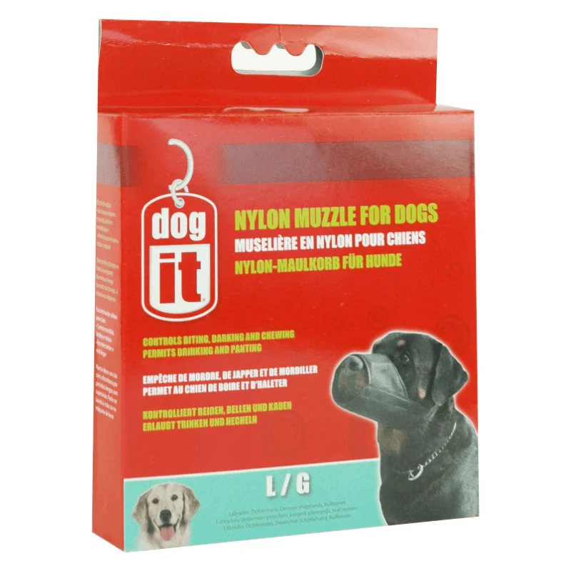  -Non-contact cat thermometerNylon Dog Muzzle - Black - Large (18.5 cm / 7.3in)