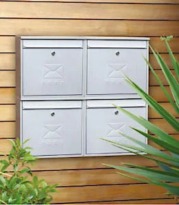 ---Sterling White Elegance Post Box