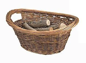 ---Log Basket Cradle Oval 0302