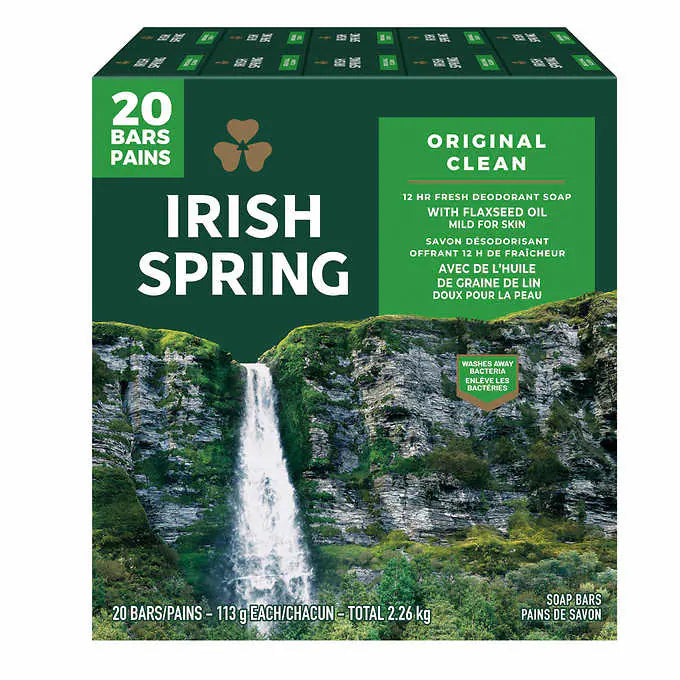 - Cat hair ball removal and hair removal creamIrish Spring Deodorant Soap, 113 g, 20-pack