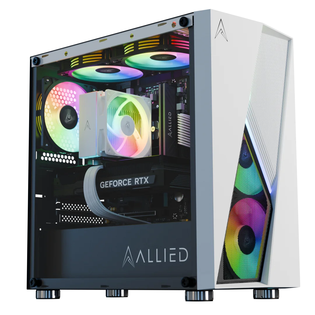 - Dog heart rate monitoring collarAllied Stinger RTX 4060 Ti | Intel Core i5-12400F Desktop Gaming PC (White)