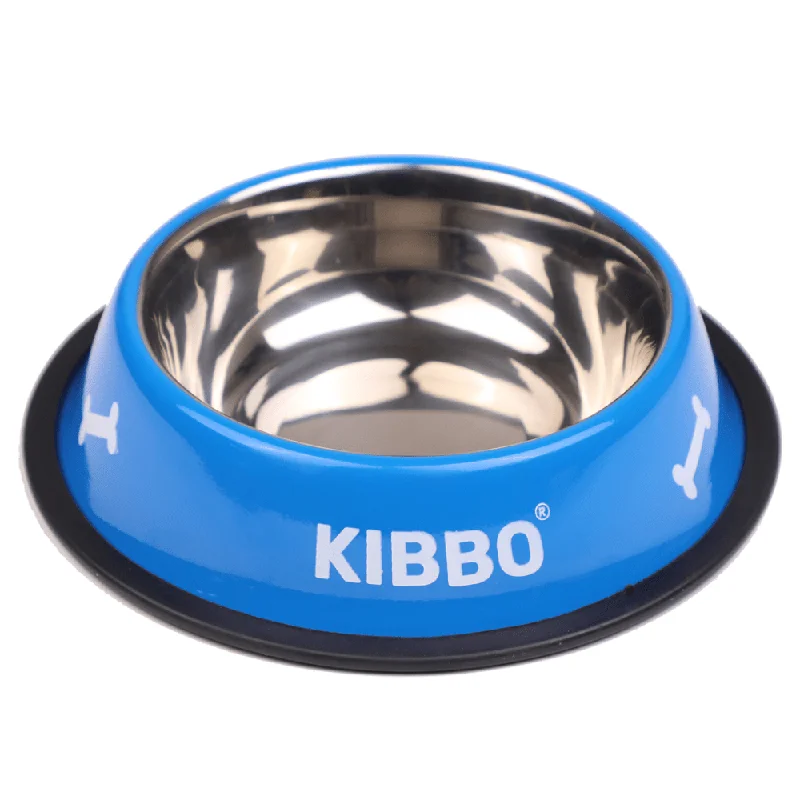 - Pet fence foldable indoorKibbo Anti Skid Stainless Steel Printed Bowl for Dogs and Cats (Blue)