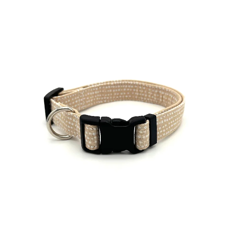  . **Pet mattress is waterproof and washable**Beige Polka Dot Dog Collar