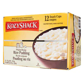 - Pet tear stain cleaning wipesKozy Shack Original Rice Pudding