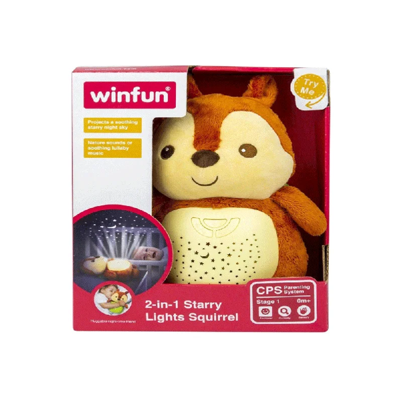 Pet Products0824 WINFUN 2 IN 1 STARRY LIGHT SQUIRREL