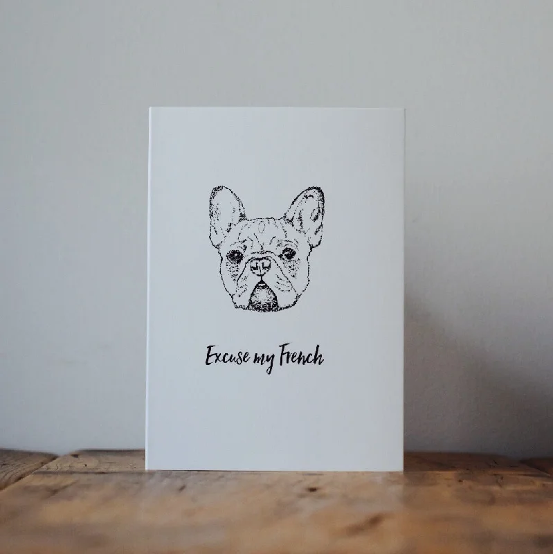 - Remote interactive pet feederExcuse My French Bulldog Card