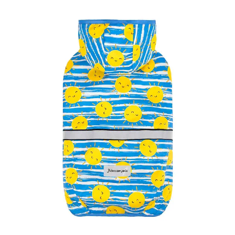  -Anti-slip claw protection raincoat FOR dogsStriped Sun Dog Raincoat