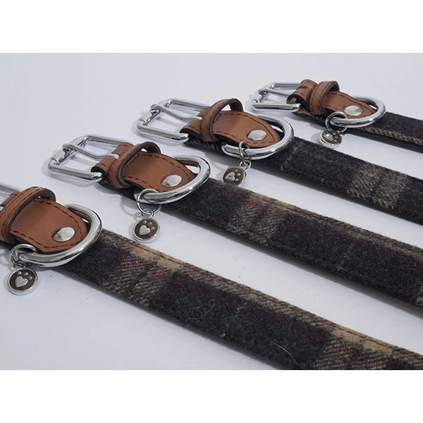 - Cat hair ball removal and hair removal creamLuxury Leather Collar Tweed Check 16 - 20" x 3/4" - Cat hair ball removal and hair removal creamLuxury Leather Collar Tweed Check 16 - 20" x 3/4"