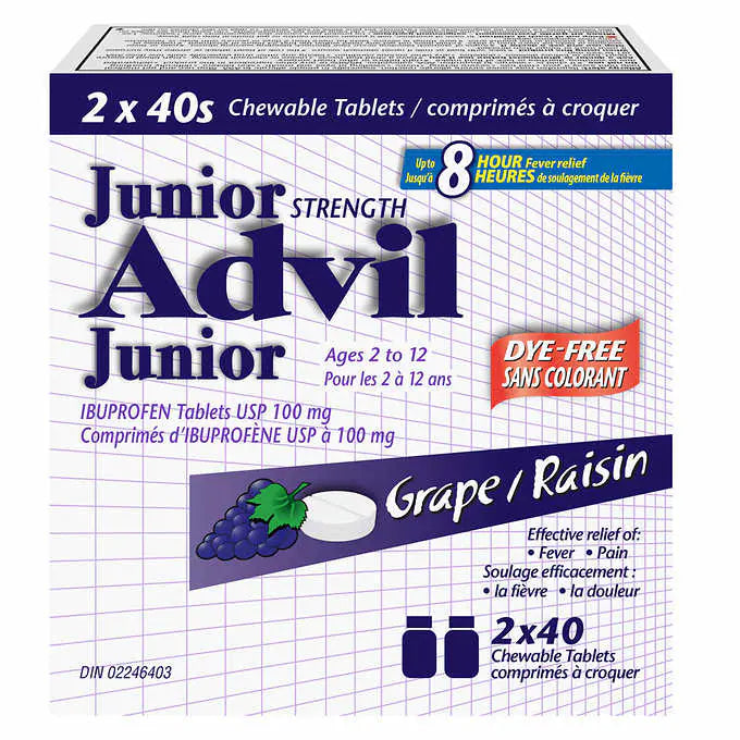 - Pet fence foldable indoorAdvil Junior Strength, Grape (Dye Free) - 2 x 40 Chewable Tablets