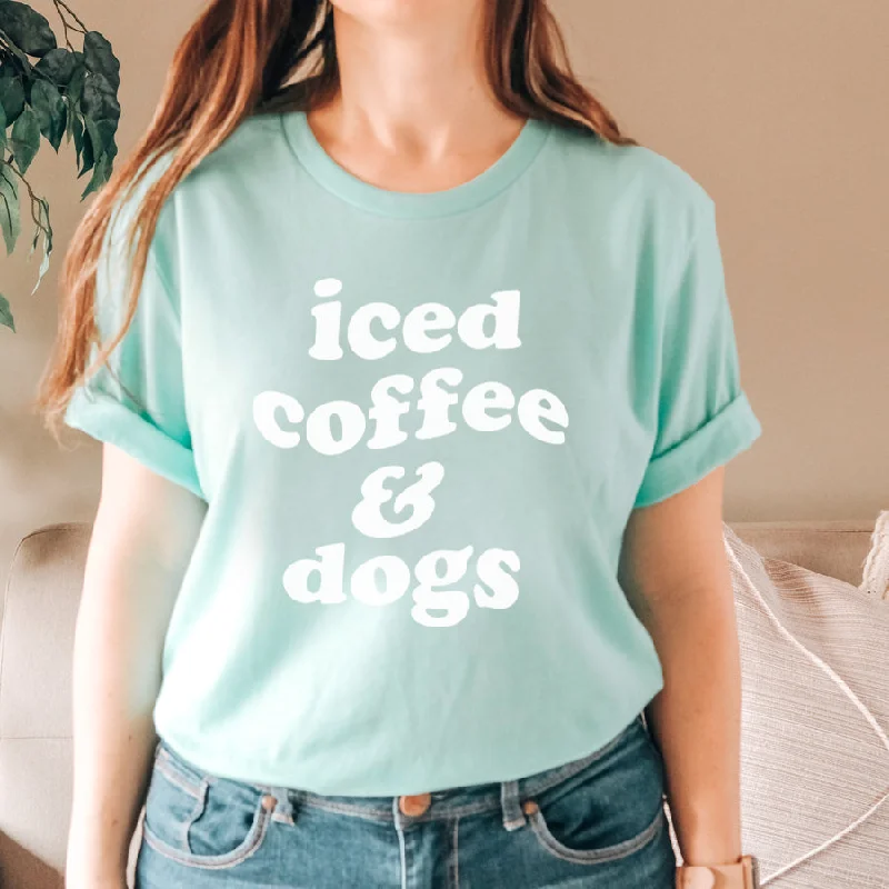 Pet ProductsIced Coffee & Dogs Summer T-Shirt