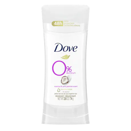 ---Dove 0% Coconut & Pink Jasmine Deodorant Individual