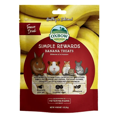 - Parrot climbing and standing wooden frameSimple Rewards - Small Animal Treat - Banana - 1 oz