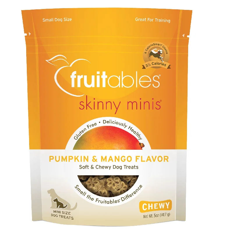 - Dog food recommendations for multi-dog householdsFruitables Skinny Minis Chewy Pumpkin & Mango Treats 5oz - Dog food recommendations for multi-dog householdsFruitables Skinny Minis Chewy Pumpkin & Mango Treats 5oz