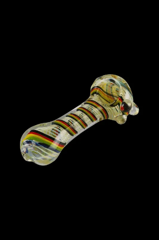 - Rabbit grass rack to prevent waste food boxWorked Rasta Spoon Glass Pipe