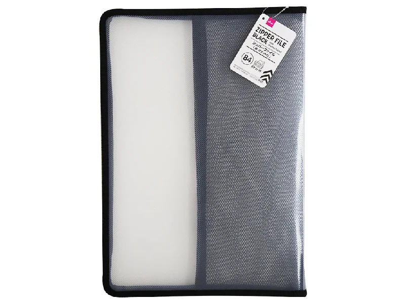 - Air box TSA certified check-inB4 Zipper File Black with Internal Pocket