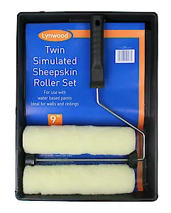 - Pet fence foldable indoor9" Roller &Tray +Free Sleeve