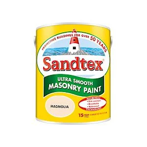 - Pet stroller can be taken on the planeSandtex Ultra Smooth Masonry Paint 5 Litre Magnolia