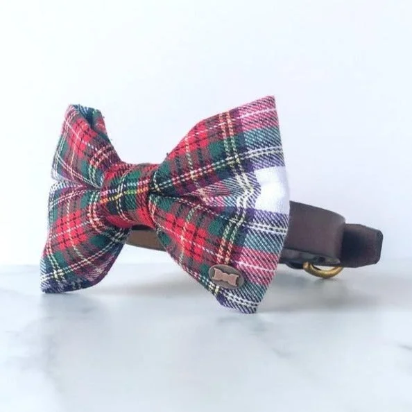 - Foldable and portable cat bagBloombury Tartan Dog Bow Tie