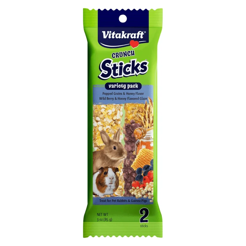 - Parrot climbing and standing wooden frameRabbit/ Guinea Pig Treat - CRUNCH STICKS - Variety Pack - Pop Grains & Honey/ Wild Berry & Honey Flavor - 3 oz