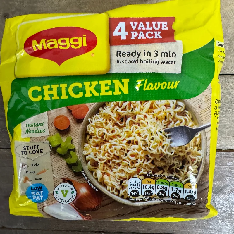- Parrot climbing and standing wooden frame8x Maggi 3 Minute Instant Noodles Chicken Flavour Bags (2 Packs of 4x59g)
