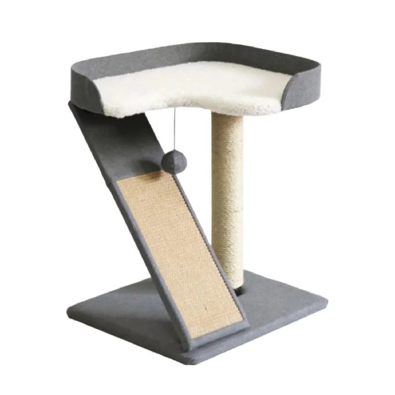Cat FoodFurkidz ClickFit Single Post with Scratch Ramp Cat Scratch Post