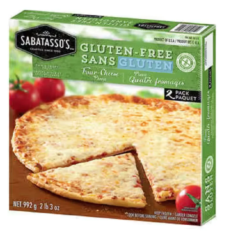 - ​​Pet toys under    yuanSabatasso’s Gluten-Free Four-Cheese Frozen Pizza 992 g