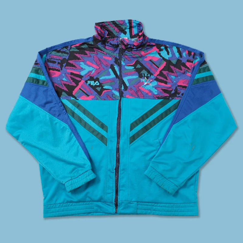 ---Vintage Fila Italy Ski Team Track Jacket XLarge