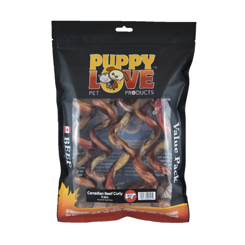 - Food for sterilized dogsPuppy Love Canadian Beef Curly  - 5 Pack