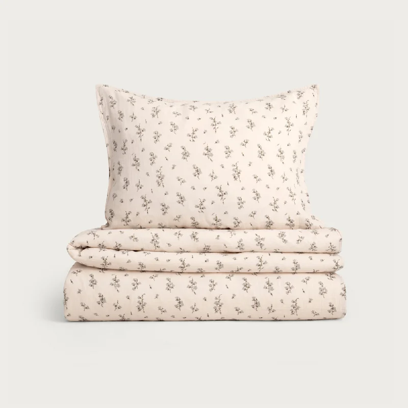 ---Bluebell Muslin Bedset - Single