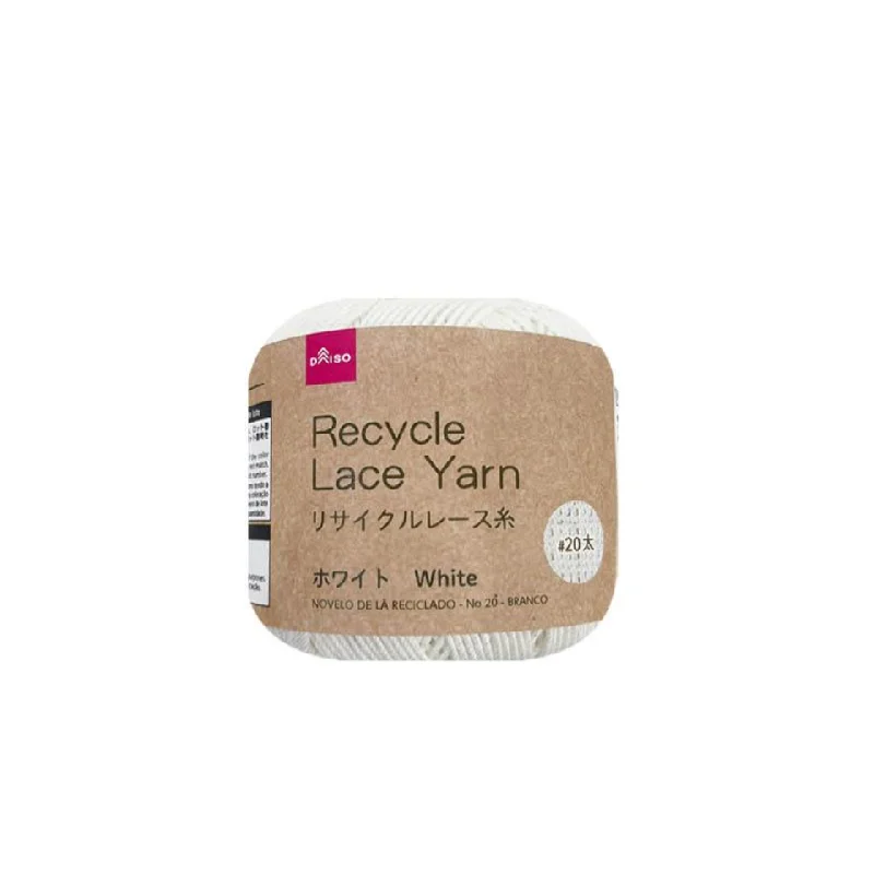 - Pet monitor with cameraRecycle Lace Yarn No. 20 Thick White