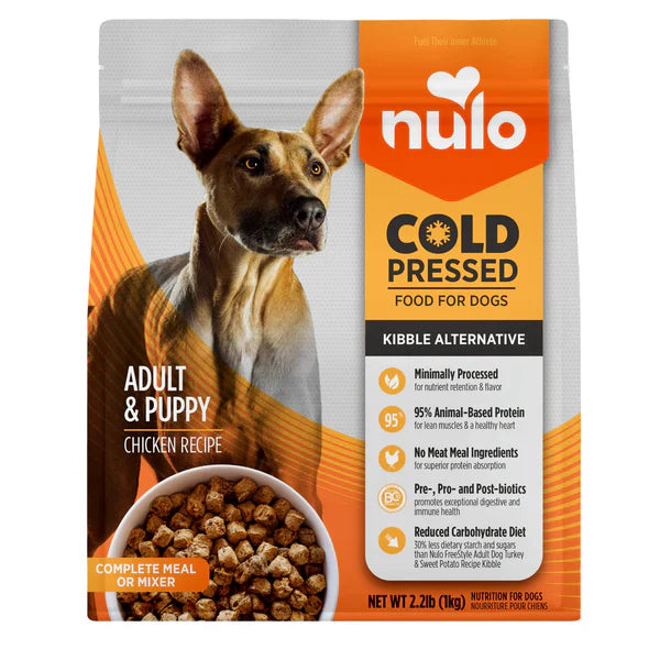 - Organic cotton dog bibsNulo Cold Pressed Meals Chicken Recipe