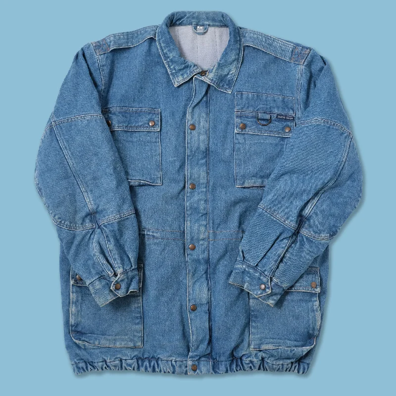 ---Vintage Padded Denim Jacket Large