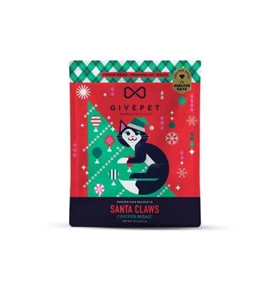 - Winter dog thick down jacketGive Pet Holiday Cat Treats Santa Claws 1oz