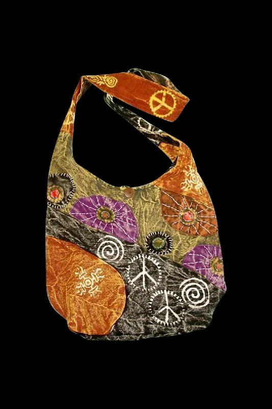 - Winter warm clothes for short-haired dogsThreadHeads Distressed "Peace Sign" Shoulder Bag - Winter warm clothes for short-haired dogsThreadHeads Distressed "Peace Sign" Shoulder Bag