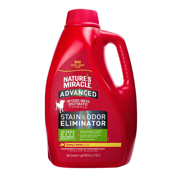 - Pet water dispenser UV sterilization versionNature's Miracle Advanced Stain and Odor Eliminator for Dogs Sunny Lemon