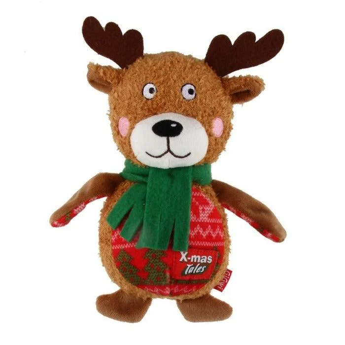  -Non-toxic pet toy recommendationsGiGwi - Friendz Plush Dog Toy - Reindeer