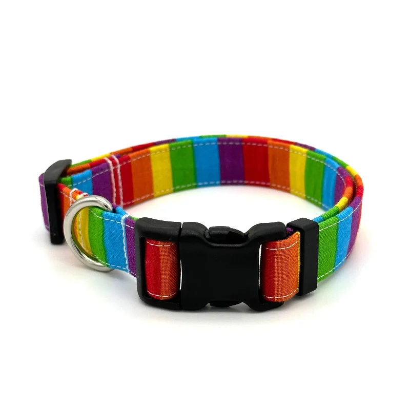 Pet accessoriesRainbow Stripe Dog Collar