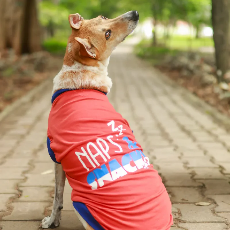 - Teething and chewing toys for puppiesPet Set Go Naps & Snacks T Shirt for Dogs (Red) - Teething and chewing toys for puppiesPet Set Go Naps & Snacks T Shirt for Dogs (Red)