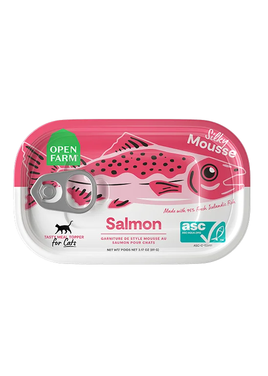 - Dog disposable foam shower gelOpen Farm Salmon Topper for Cats