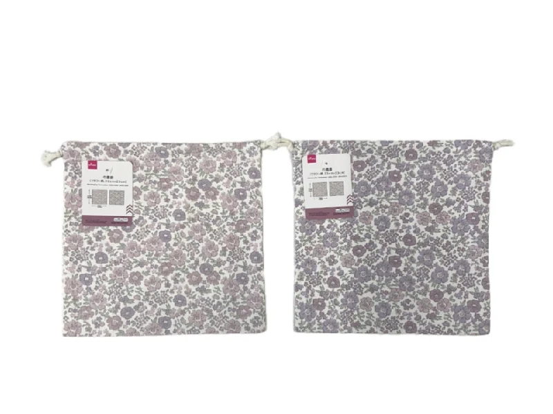 - Natural latex pet mattressDrawstring Bag Flower Pattern 23cm x 23cm