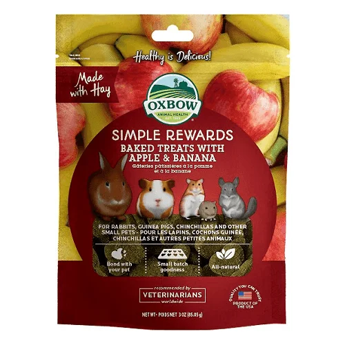 - Dog heart rate monitoring collarSimple Rewards - Small Animal Treat - Baked with Apple & Banana - 3 oz