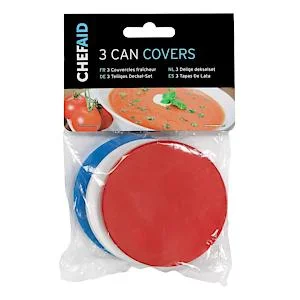 -Anti-scratch sofa protective coverChef Aid Tin Can Covers, Set Of 3 Covers, Can Be Used For All Standard Sized Tin Cans, Red -Anti-scratch sofa protective coverChef Aid Tin Can Covers, Set Of 3 Covers, Can Be Used For All Standard Sized Tin Cans, Red