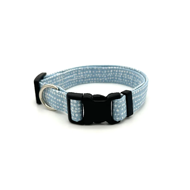   . **Pet water dispenser is silent**Light Blue Polka Dot Dog Collar