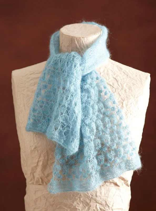 - Deodorizing cat litter tofu litterHazy Blue Lace Scarf Pattern (Knit)