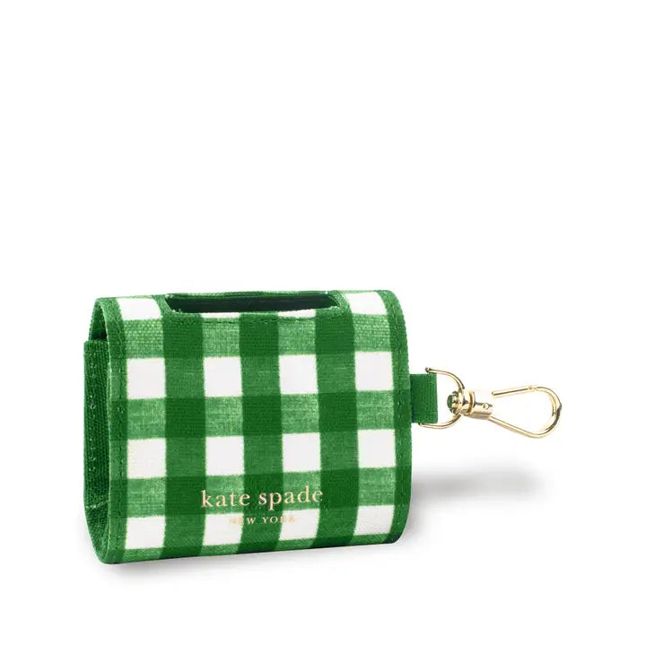 Classification by function or use:Kate Spade Green Gingham Doggie Poop Bag