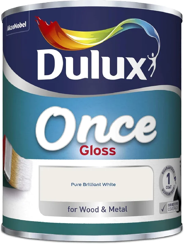 - Cat stress soothing sprayDulux Once Gloss Paint For Wood & Metal - Pure Brilliant White 750ml - Cat stress soothing sprayDulux Once Gloss Paint For Wood & Metal - Pure Brilliant White 750ml